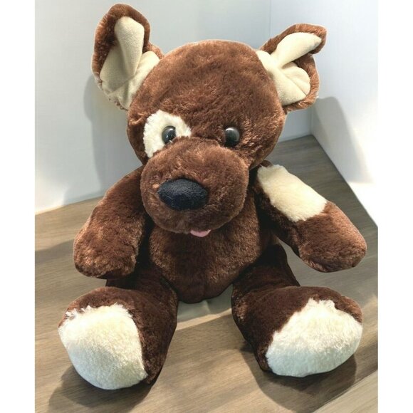 Build-A-Bear Workshop Puppy Dog Plush Stuffed Animal Toy 18 Inch Brown BABW - Picture 1 of 9